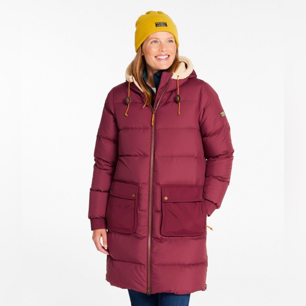 L.L. Bean Mountain Classic Down Coat, Sherpa-Lined
